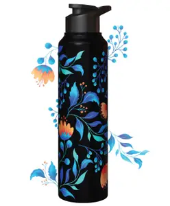 Speedex Simplex Stainless Steel 1 Litre Water Bottle For Men Woman And Kids (1000 ml, Printed)