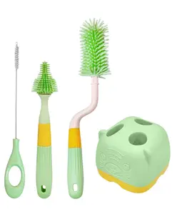FunBlast Baby Bottle Cleaning Brush Set Green