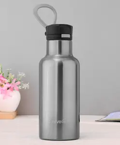 Servewell Pirate Inner & Outer Stainless Steel Vacuum Bottle Charcoal Grey - 500 ml