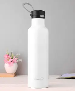 Servewell Pirate Inner & Outer Stainless Steel Vacuum Bottle Ivory - 750 ml