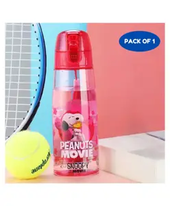 Puchku Kids Plastic Water Bottle for School , Playing (Pack of 1, Dark Pink)