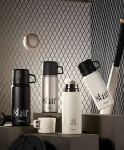 SCHOOLISH Stainless Steel Water Bottles PACK OF 1- COLOR MAY VARY - 660 ml