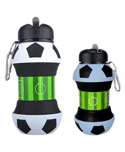 FunBlast Expandable Football Shaped Water Bottle for Kids Random Color