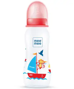 Mee Mee Eazy Flo Premium Baby Feeding Bottle Red - 250 ml