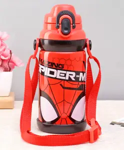 Spider Man Marvel Spiderman Stainless Steel Vacuum Sipper Bottle 600 ml - Red