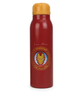 Marvel Iron Man Stainless Steel Sipper Bottle Red - 600 ml