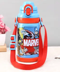 Avengers Marvel Avenger Stainless Steel Vacuum Sipper Bottle Blue - 600 ml