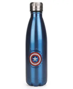 Marvel Captain America Insulated Stainless Steel Bottle Red & Blue - 500 ml