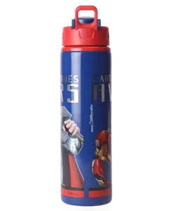 Marvel Avengers Water Bottle Blue Red - 750 ml