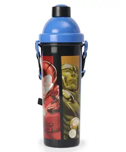 Marvel Avengers Sipper Bottle Black & Blue - 400 ml