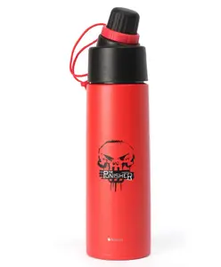 Marvel The Punisher Stainless Steel Sipper Bottle Red & Black - 500 ml