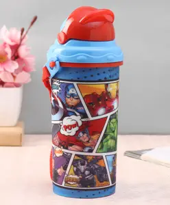 Hoom Marvel Character Sipper Water Bottle Blue - 500 ml