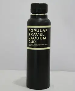 Rushabh Novelty Insulated , BPA Free, leakproof, hot and cold, bottle for school, college, office and travelling Water Bottle - 1207-Black -1000ml