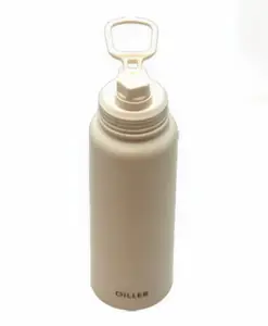 Rushabh Novelty Insulated , BPA Free, leakproof, hot and cold, bottle for school, college, office and travelling Water Bottle - 9290-Cream -1000ml