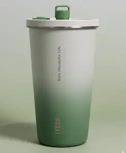 Rushabh Novelty Insulated , BPA Free, leakproof, hot and cold, bottle for school, college, office and travelling Water Bottle - 8848-Green -600ml