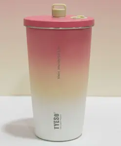 Rushabh Novelty Insulated , BPA Free, leakproof, hot and cold, bottle for school, college, office and travelling Water Bottle - 8848-Peach -600ml