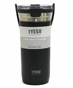 Rushabh Novelty Insulated , BPA Free, leakproof, hot and cold, bottle for school, college, office and travelling Water Bottle - 8767B-Black -710ml