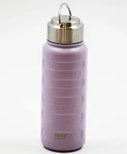 Rushabh Novelty Insulated , BPA Free, leakproof, hot and cold, bottle for school, college, office and travelling Water Bottle - 8833-Purple -360ml