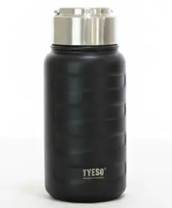 Rushabh Novelty Insulated , BPA Free, leakproof, hot and cold, bottle for school, college, office and travelling Water Bottle - 8832-Black -270ml