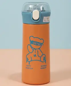 Rushabh Novelty Insulated , BPA Free, leakproof, hot and cold, bottle for school, college, office and travelling Water Bottle - 1220-Orange -380ml