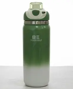 Rushabh Novelty Insulated , BPA Free, leakproof, hot and cold, bottle for school, college, office and travelling Water Bottle - 2404-Green -500ml