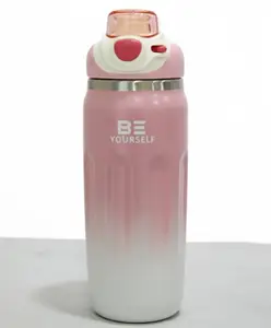 Rushabh Novelty Insulated , BPA Free, leakproof, hot and cold, bottle for school, college, office and travelling Water Bottle - 2404-Pink -500ml