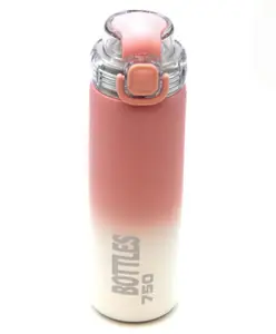 Rushabh Novelty Insulated , BPA Free, leakproof, hot and cold, bottle for school, college, office and travelling Water Bottle - 1377-Peach -750ml