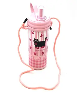 Rushabh Novelty Insulated , BPA Free, leakproof, hot and cold, bottle for school, college, office and travelling Water Bottle - 2036-Pink -750ml