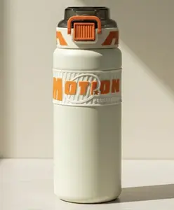 Rushabh Novelty Insulated , BPA Free, leakproof, hot and cold, bottle for school, college, office and travelling Water Bottle - 8102-Black -640ml