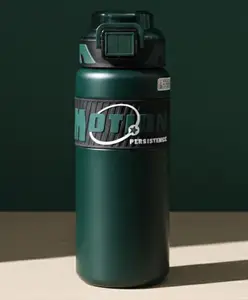 Rushabh Novelty Insulated , BPA Free, leakproof, hot and cold, bottle for school, college, office and travelling Water Bottle - 8102-Green -640ml