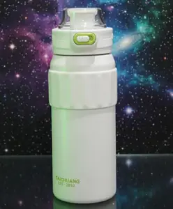 Rushabh Novelty Insulated , BPA Free, leakproof, hot and cold, bottle for school, college, office and travelling Water Bottle - 2405-Cream -620ml