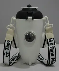 Rushabh Novelty Insulated , BPA Free, leakproof, hot and cold, bottle for school, college, office and travelling Water Bottle - 441-White -550ml