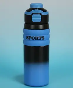 Rushabh Novelty Insulated , BPA Free, leakproof, hot and cold, bottle for school, college, office and travelling Water Bottle - 1470-Blue -650ml