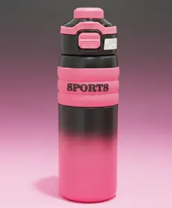 Rushabh Novelty Insulated , BPA Free, leakproof, hot and cold, bottle for school, college, office and travelling Water Bottle - 1470-Pink -650ml