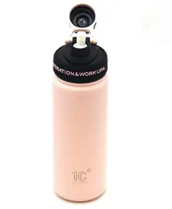 Rushabh Novelty Insulated , BPA Free, leakproof, hot and cold, bottle for school, college, office and travelling Water Bottle - 6186-Peach -800ml