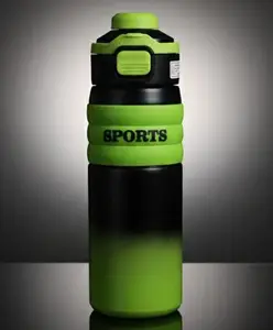 Rushabh Novelty Insulated , BPA Free, leakproof, hot and cold, bottle for school, college, office and travelling Water Bottle - 1470-Green -650ml