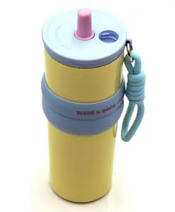 Rushabh Novelty Insulated , BPA Free, leakproof, hot and cold, bottle for school, college, office and travelling Water Bottle - 2041-Yellow -710ml