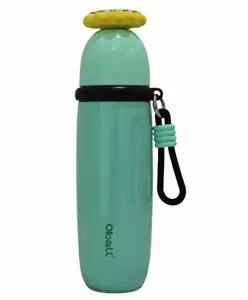 Rushabh Novelty Insulated , BPA Free, leakproof, hot and cold, bottle for school, college, office and travelling Water Bottle - 046-Green -480ml