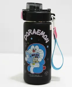 Rushabh Novelty Insulated , BPA Free, leakproof, hot and cold, bottle for school, college, office and travelling Water Bottle - 10001-Black -540ml