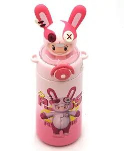 Rushabh Novelty Insulated , BPA Free, leakproof, hot and cold, bottle for school, college, office and travelling Water Bottle - 7016-Pink -600ml