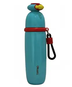 Rushabh Novelty Insulated , BPA Free, leakproof, hot and cold, bottle for school, college, office and travelling Water Bottle - 046-Blue -480ml