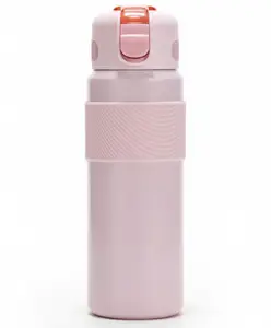 Rushabh Novelty Insulated , BPA Free, leakproof, hot and cold, bottle for school, college, office and travelling Water Bottle - 1466-Peach -500ml