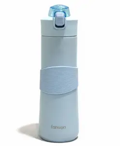 Rushabh Novelty Insulated , BPA Free, leakproof, hot and cold, bottle for school, college, office and travelling Water Bottle - 1464-Sky Blue -500ml