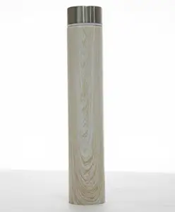 Rushabh Novelty Insulated , BPA Free, leakproof, hot and cold, bottle for school, college, office and travelling Water Bottle - 111-Wooden brown -280ml