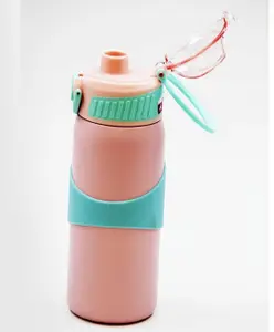 Rushabh Novelty Insulated , BPA Free, leakproof, hot and cold, bottle for school, college, office and travelling Water Bottle - 22207-Peach -500ml