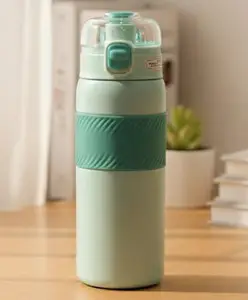 Rushabh Novelty Insulated , BPA Free, leakproof, hot and cold, bottle for school, college, office and travelling Water Bottle - 193-Green -550ml