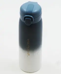 Rushabh Novelty Insulated , BPA Free, leakproof, hot and cold, bottle for school, college, office and travelling Water Bottle - 2029-Blue -500ml