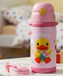 Rushabh Novelty Insulated , BPA Free, leakproof, hot and cold, bottle for school, college, office and travelling Water Bottle - 1259-Pink -500ml