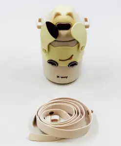 Rushabh Novelty Insulated , BPA Free, leakproof, hot and cold, bottle for school, college, office and travelling Water Bottle - 504-Yellow -380ml