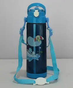 Rushabh Novelty Insulated , BPA Free, leakproof, hot and cold, bottle for school, college, office and travelling Water Bottle - 1460-Water -500ml